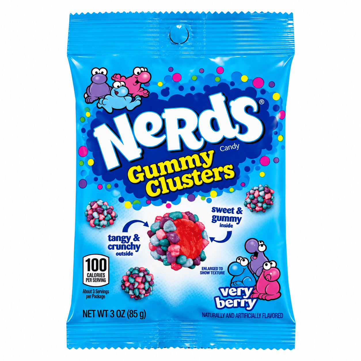nerds gummy clusters very berry 85gr